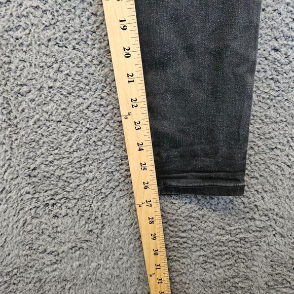 Pilcro‎ Serif Jeans Women Size 28 Petite Black Denim Skinny Leg - Picture 5 of 10